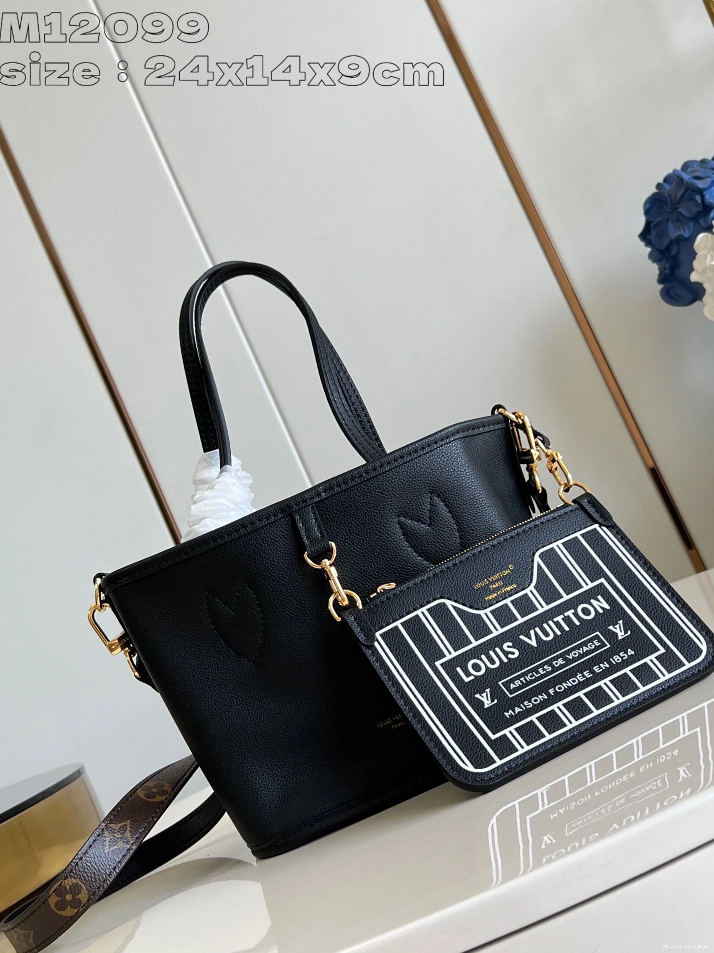 Official oldcobbler LOUIS BB Out Neverfull VUITTON Inside Bandoulière 0806